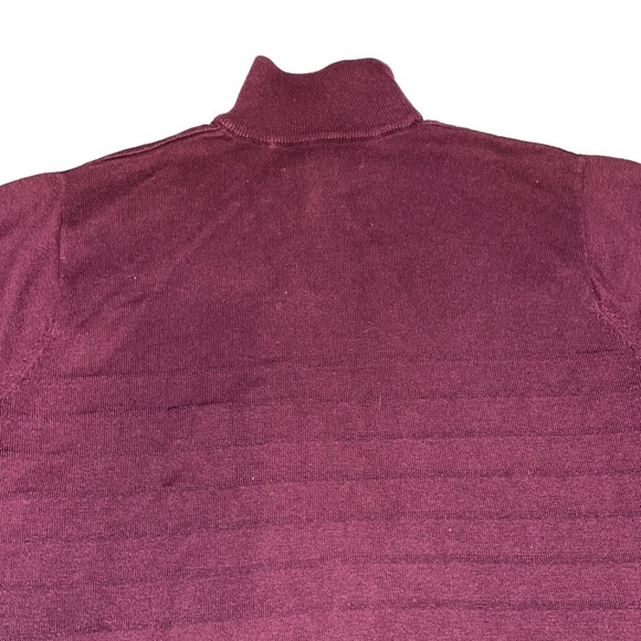 Perry Ellis Quarter Zip Mock Neck Sweater - Picture 6 of 6